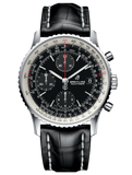 Buy Shop Breitling Navitimer 1 Chronograph 41mm Automatic Black Dial Black Leather Strap Mens Watch - A13324121B1P1 USA Online