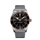 Buy Shop Breitling Superocean Heritage B20 Automatic 44 Black Dial Silver Mesh Bracelet Watch for Men - UB2030121B1A1 USA Online