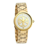 Buy Shop Tory Burch Reva Gold Dial Gold Steel Strap Watch for Women - TBW4025 USA Online