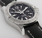 Buy Shop Breitling Colt Automatic 44mm Black Dial Leather Strap Mens Watch - A1738811/BD44/435X USA Online