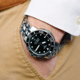 Buy Shop Tissot Seastar 1000 Powermatic 80 Black Dial Silver Steel Strap Watch For Men - T120.407.11.051.00 USA Online