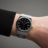 Buy Shop Tissot PRX Quartz Black Dial Silver Steel Strap Watch For Men - T137.410.11.051.00 USA Online