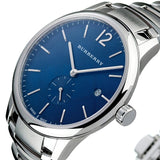 Buy Shop Burberry The Classic Blue Dial Silver Steel Strap Watch for Men - BU10007 USA Online