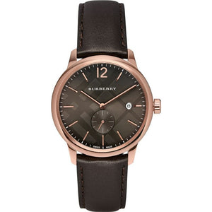 Buy Shop Burberry The Classic Brown Dial Brown Leather Strap Watch for Men - BU10012 USA Online