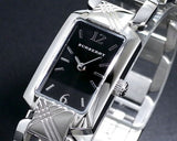 Buy Shop Burberry Signature Quartz Black Dial Silver Steel Strap Watch for Women - BU4210 USA Online