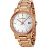 Buy Shop Burberry The City White Dial Rose Gold Steel Strap Watch for Women - BU9004 USA Online
