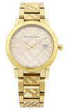 Burberry The City Gold Dial Gold Steel Strap Watch for Men - BU9038