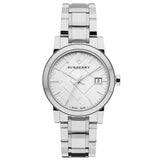 Buy Shop Burberry The City White Dial Silver Steel Strap Watch for Women - BU9100 USA Online
