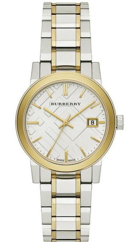 Buy Shop Burberry The City White Dial Two Tone Steel Strap Watch for Women - BU9115 USA Online