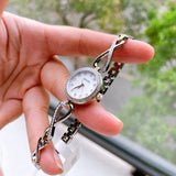 Buy Shop Bulova Analog Crystals Mother of Pearl Dial Silver Steel Strap Watch for Women - 98X109 USA Online