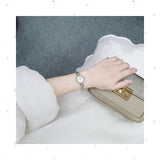 Buy Shop Bulova Analog Crystals Mother of Pearl Dial Silver Steel Strap Watch for Women - 98X109 USA Online