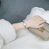 Buy Shop Bulova Analog Crystals Mother of Pearl Dial Silver Steel Strap Watch for Women - 98X109 USA Online