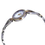 Buy Shop Bulova Analog Crystals Mother of Pearl Dial Silver Steel Strap Watch for Women - 98X109 USA Online