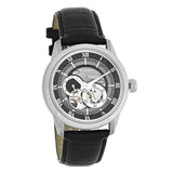 Buy Shop Bulova BVA Classic Automatic Silver Dial Black Leather Strap Watch for Men - 96A135 USA Online