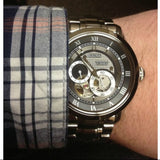 Buy Shop Bulova BVA Dual Aperture Black Dial Silver Steel Strap Watch for Men - 96A119 USA Online