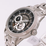 Buy Shop Bulova BVA Dual Aperture Black Dial Silver Steel Strap Watch for Men - 96A119 USA Online