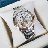 Buy Shop Bulova BVA Series Dual Aperture Silver Dial Silver Steel Strap Watch for Men - 96A118 USA Online