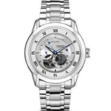 Buy Shop Bulova BVA Series Dual Aperture Silver Dial Silver Steel Strap Watch for Men - 96A118 USA Online