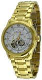 Buy Shop Bulova BVA Skeleton Silver Dial Gold Steel Strap Watch for Men - 97A108 USA Online