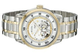 Buy Shop Bulova BVA Skeleton Silver Dial Two Tone Steel Strap Watch for Men - 98A123 USA Online