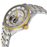 Buy Shop Bulova BVA Skeleton Silver Dial Two Tone Steel Strap Watch for Men - 98A123 USA Online