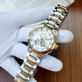 Buy Shop Bulova BVA Skeleton Silver Dial Two Tone Steel Strap Watch for Men - 98A230 USA Online