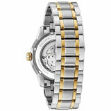 Buy Shop Bulova BVA Skeleton Silver Dial Two Tone Steel Strap Watch for Men - 98A230 USA Online