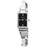 Bulova Classic Collection Black Dial Silver Steel Strap Watch for Women - 96L138