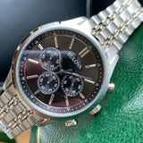 Buy Shop Bulova Classic Collection Black Dial Silver Steel Strap Watch for Men - 96K107 USA Online