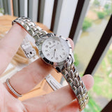 Buy Shop Bulova Classic Diamonds Silver Dial Silver Steel Strap Watch for Women - 96P121 USA Online