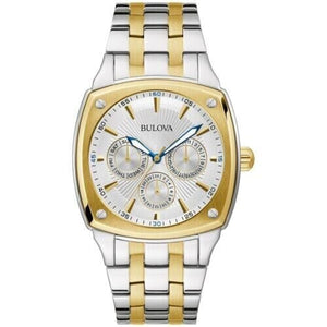 Buy Shop Bulova Classic Multi Function Silver Dial Two Tone Steel Strap Watch for Men - 98C142 USA Online
