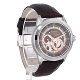 Buy Shop Bulova Classic Skeleton Automatic Brown Dial Brown Leather Strap Watch for Men - 96A120 USA Online