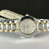 Buy Shop Bulova Classic White Dial Two Tone Steel Strap Watch for Women - 98T84 USA Online