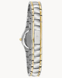 Buy Shop Bulova Classic White Dial Two Tone Steel Strap Watch for Women - 98T84 USA Online