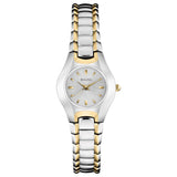 Buy Shop Bulova Classic White Dial Two Tone Steel Strap Watch for Women - 98T84 USA Online