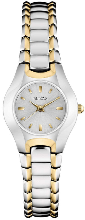 Buy Shop Bulova Classic White Dial Two Tone Steel Strap Watch for Women - 98T84 USA Online