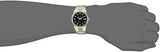 Buy Shop Bulova Crystal Black Dial Two Tone Steel Strap Watch for Men - 98B235 USA Online