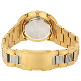 Buy Shop Bulova Crystal Black Dial Two Tone Steel Strap Watch for Men - 98B235 USA Online