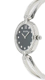 Buy Shop Bulova Crystal Black Mother of Pearl Dial Silver Steel Strap Watch for Women - 96L224 USA Online