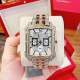 Buy Shop Bulova Crystal Chronograph White Dial Two Tone Steel Strap Watch for Men - 98C109 USA Online
