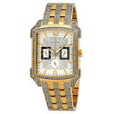 Buy Shop Bulova Crystal Chronograph White Dial Two Tone Steel Strap Watch for Men - 98C109 USA Online