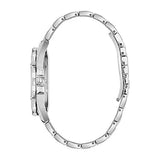 Buy Shop Bulova Crystal Collection Black Dial Silver Steel Strap Watch for Men - 96K104 USA Online