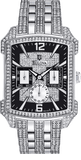 Buy Shop Bulova Crystal Collection Black Dial Silver Steel Strap Watch for Men - 98C108 USA Online