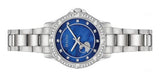 Buy Shop Bulova Crystal Collection Blue Mother of Pearl Dial Silver Steel Strap Watch for Women - 96L238 USA Online