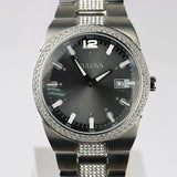 Buy Shop Bulova Crystal Collection Brown Dial Silver Steel Strap Watch for Men - 96B221 USA Online