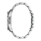 Buy Shop Bulova Crystal Collection Chronograph Black Dial Two Tone Steel Strap Watch for Men - 96C126 USA Online