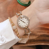 Buy Shop Bulova Crystal Collection Mother of Pearl Dial Gold Steel Strap Watch for Women - 98L225 USA Online