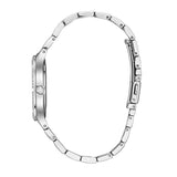 Buy Shop Bulova Crystal Collection Mother of Pearl Dial Silver Steel Strap Watch for Women - 96L263 USA Online