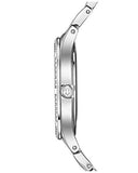 Buy Shop Bulova Crystal Collection Mother of Pearl Dial Silver Steel Strap Watch for Women - 96L263 USA Online