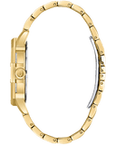 Buy Shop Bulova Crystal Collection Octova White Dial Gold Steel Strap Watch for Men - 98C126 USA Online